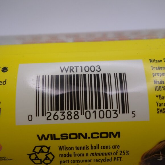 Wilson Championship Regular Duty 2010 Roger Federer Tennis Balls Sealed Can - Picture 8 of 13